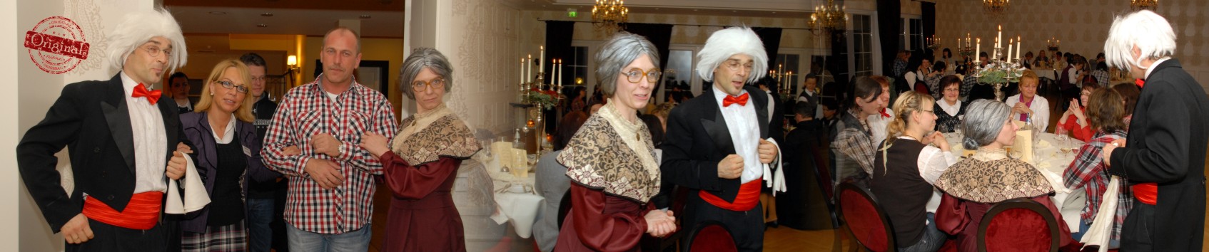 Weihnachtsfeier buchen Dinnershow Dinner for one