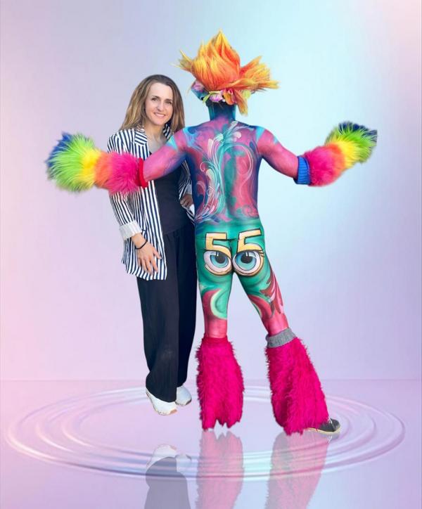Bodypaint-Jubiläumszahlen