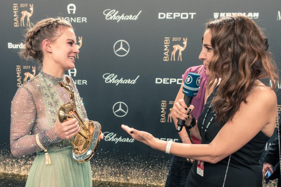 Interwiev-Alicia von RittbergBambi2017-Brisant-ARD