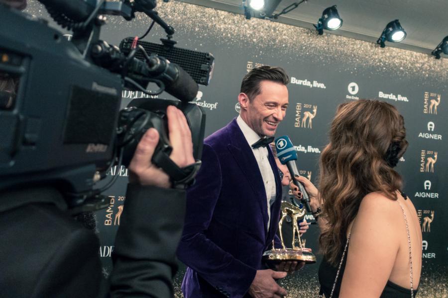 Interwiev Hugh Jackman Bambi2017-Brisant-ARD