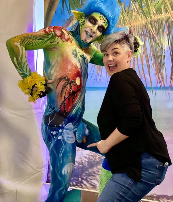 Frauentag-Bodypaint