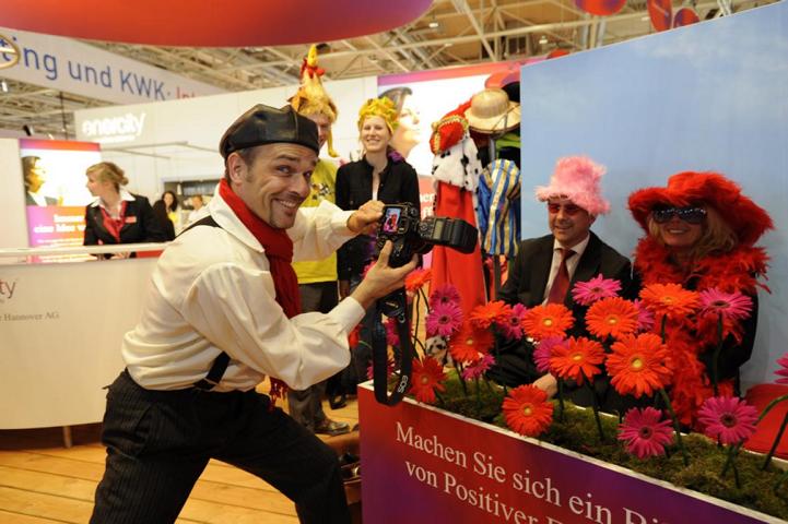 Fotoaktion-Messesatand